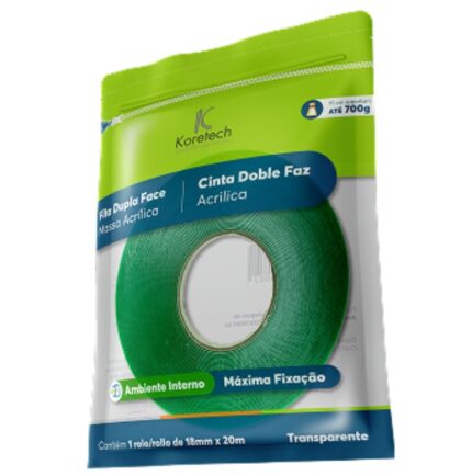 Fita Dupla Face TRANSPARENTE